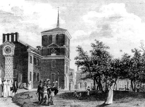 Independence Hall Engraving 1799