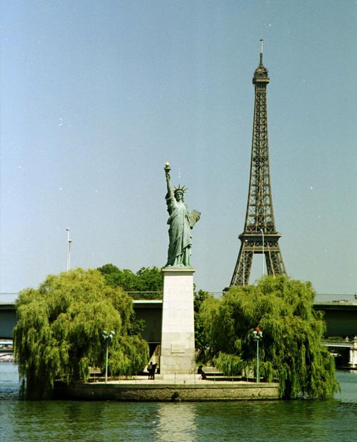 Statue of Liberty in Paris France dedicated July 5, 1889